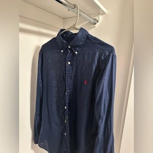 Polo Navy linen shirt